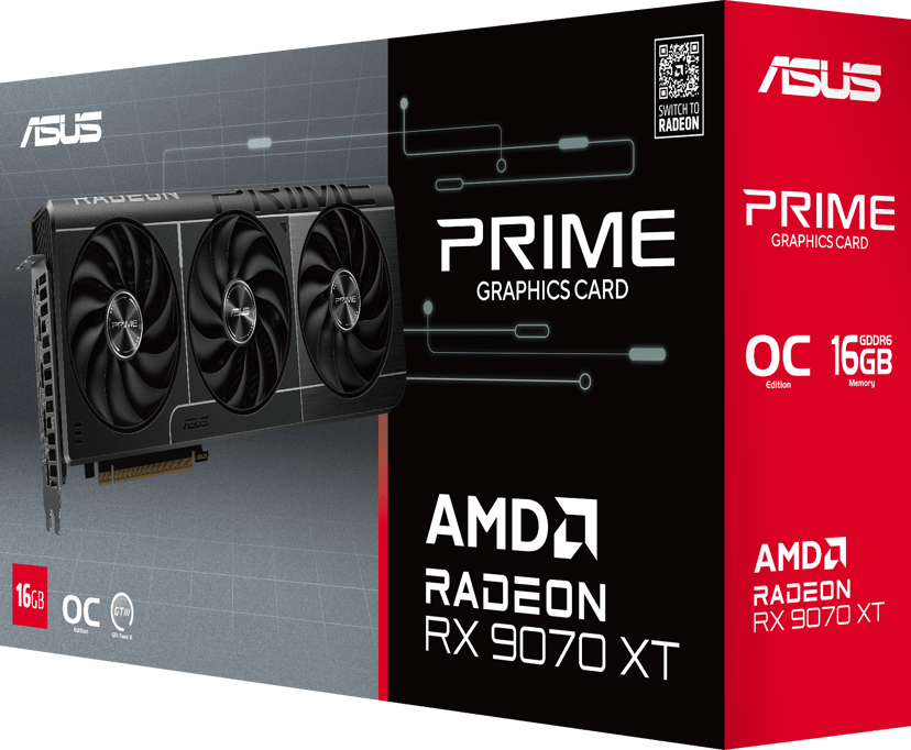 ASUS Prime OC Radeon RX 9070 XT 16GB (90YV0L71-M0NA00)