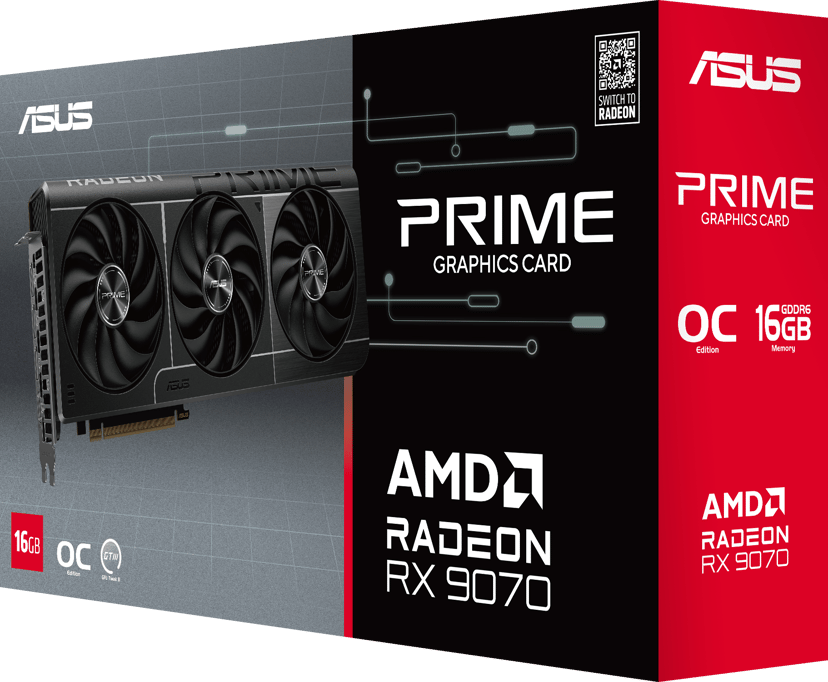 ASUS Prime OC Radeon RX 9070 16GB (90YV0LI1-M0NA00)