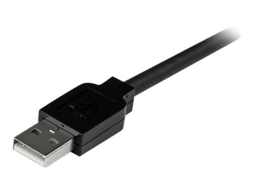 Startech 5m USB 2.0 Active Extension Cable 5m USB A USB A Musta