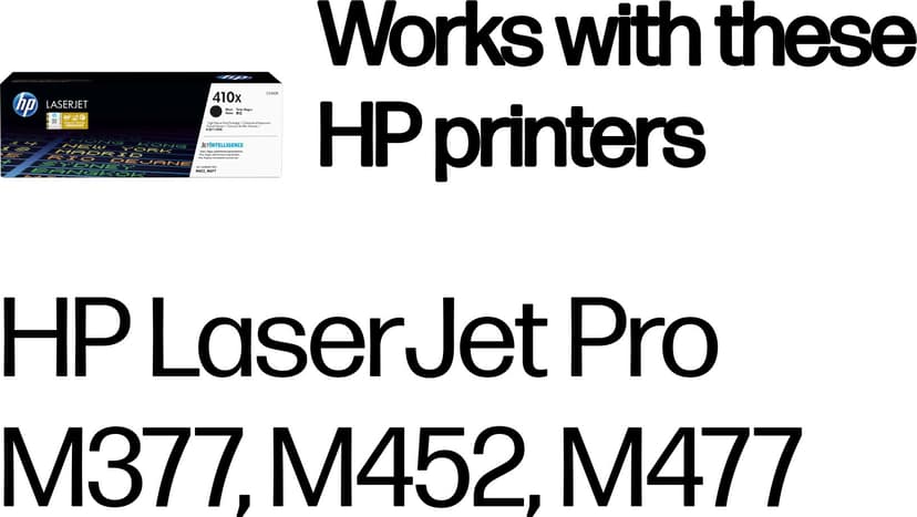 HP Toner Svart 410X 6.5K - CF410X