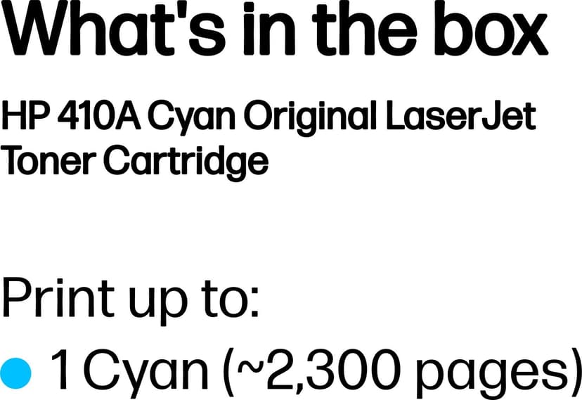 HP Toner Cyan 410A 2.3K - CF411A