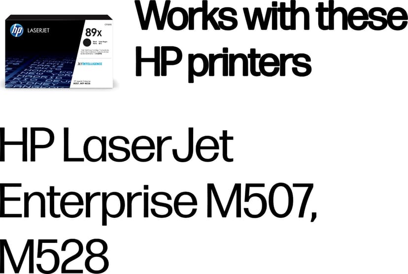 HP Värikasetti Musta 89X 10K - M507/M528