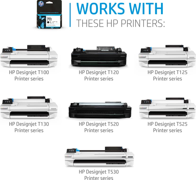 HP Printhead No.711 - DJ T120/T520 (C1Q10A)