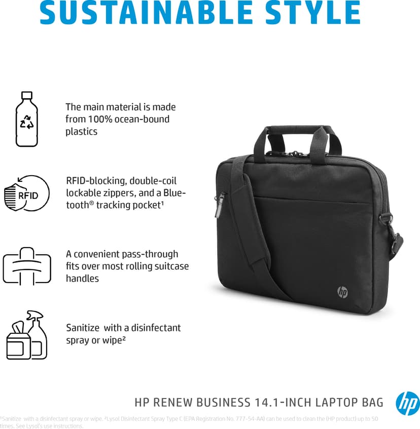 HP Renew Business 14.1" Polyester Sort