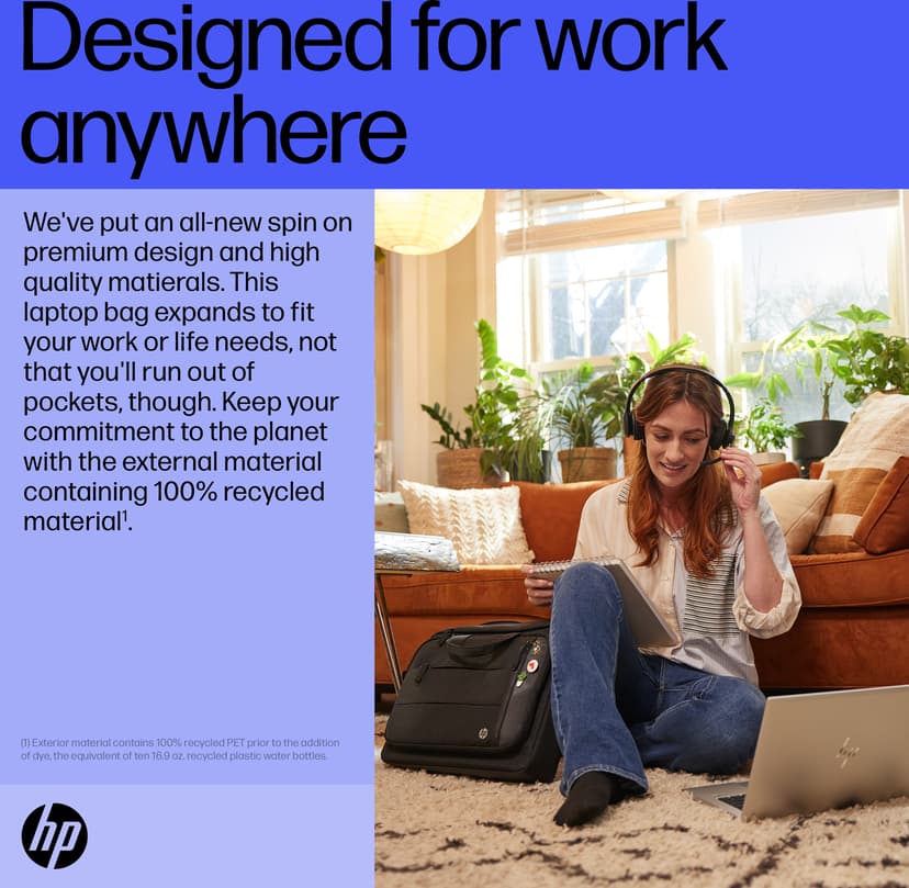 HP Renew Executive 16.1" Polyester Zwart