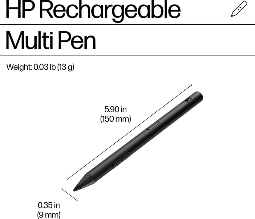 HP 705 laddningsbar multipenna Svart