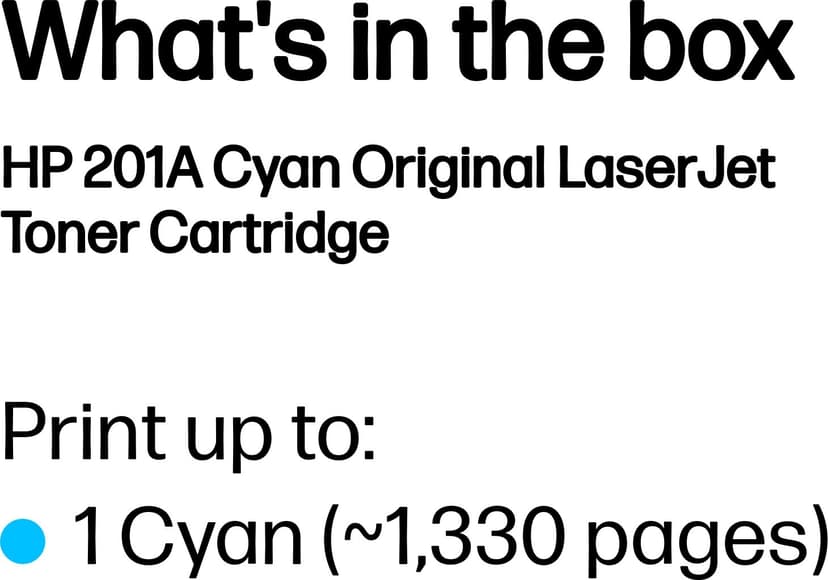 HP Toner Cyan 201A 1.4K - CF401A  #ATTACH
