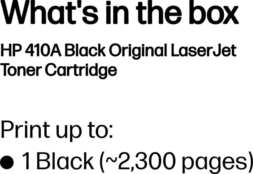 HP Toner Zwart 410A 2.3K - CF410A