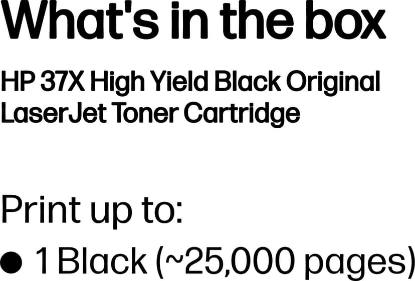 HP Toner Sort 37X - CF237X