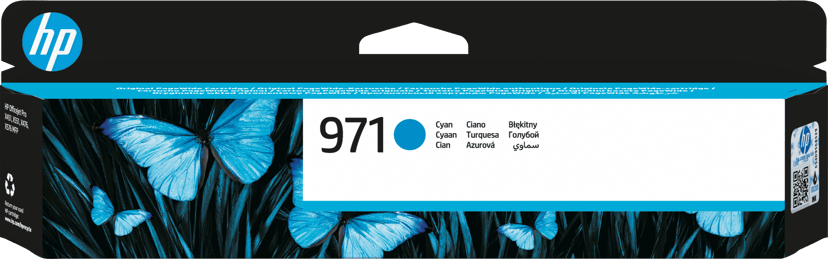 HP Bläck Cyan No.971 2.5K - OfficeJet Pro X451/X551/X476 X576