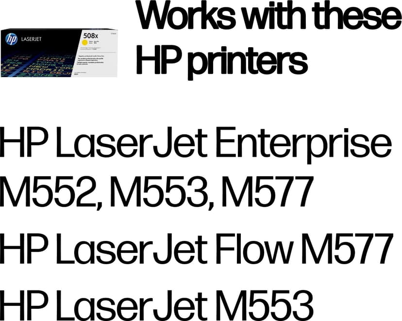 HP Toner Gul 508X 9.5K - CF362X