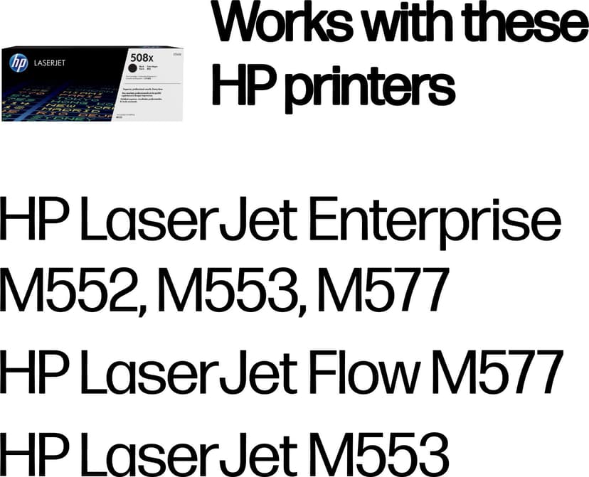 HP Toner Sort 508X 12.5K - CF360X