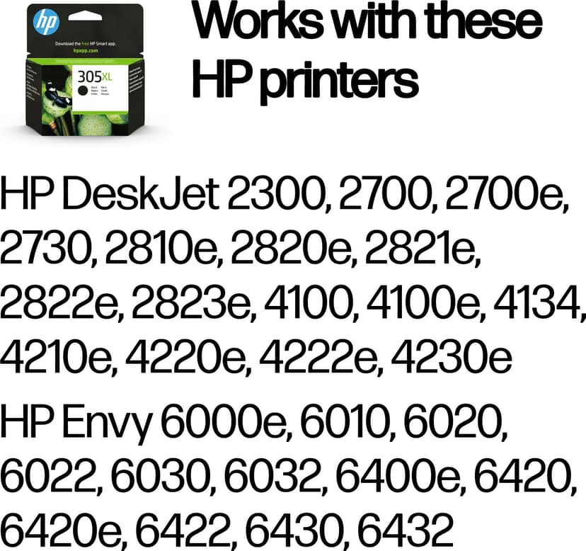HP Ink Black 305XL 4ml
