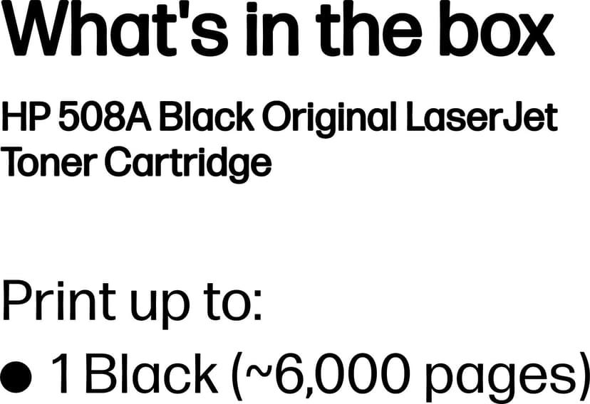 HP Värikasetti Musta 508A 6K - CF360A