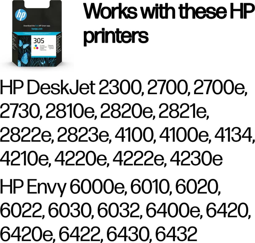 HP Ink Tri-Color 305 2ml