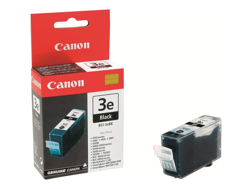 Canon Blekk Svart BCI-3EBK BJC 3000/6000/I550/S400