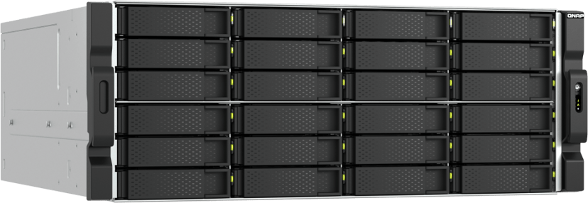 QNAP TS-h2477AXU-RP Lagringsserver Rack (4U) AMD Ryzen™ 7 7745 32 GB DDR5 0 TB QNAP QTS Sort, Grå