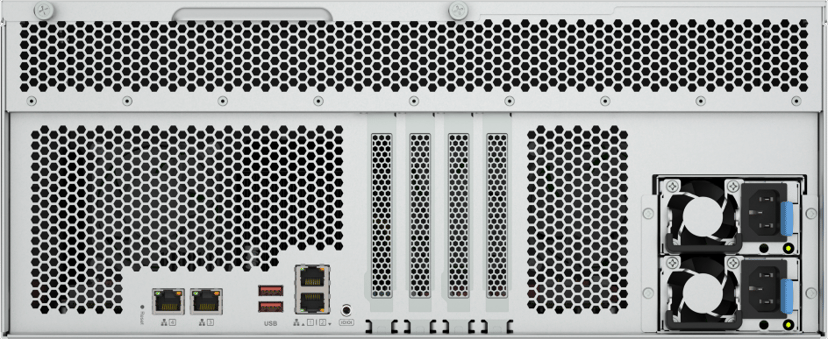 QNAP TS-h2477AXU-RP Lagringsserver Rack (4U) AMD Ryzen™ 7 7745 32 GB DDR5 0 TB QNAP QTS Sort, Grå