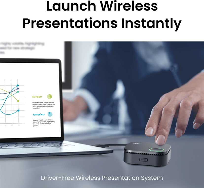 BenQ WDC15 Instashow 4K Wireless Presentation System Incl Tray