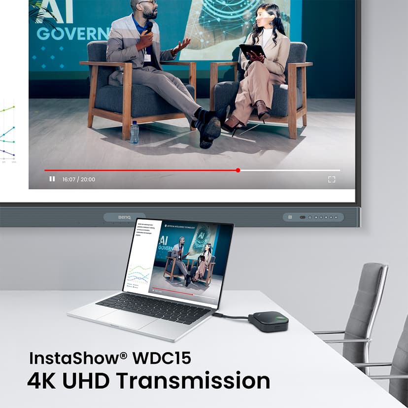 BenQ WDC15 Instashow 4K Wireless Presentation System Incl Tray