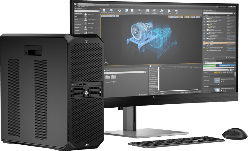 HP Z6 G5 A AMD Ryzen Threadripper PRO 64GB 1000GB