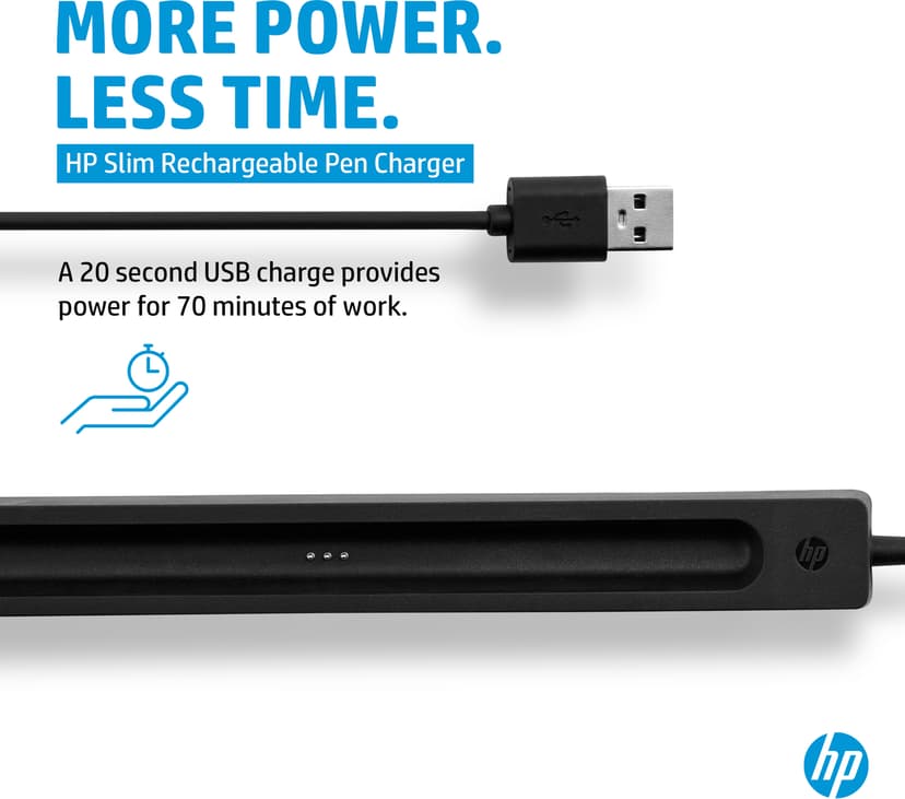 HP Slim-lader til oppladbar penn 0.15m Svart