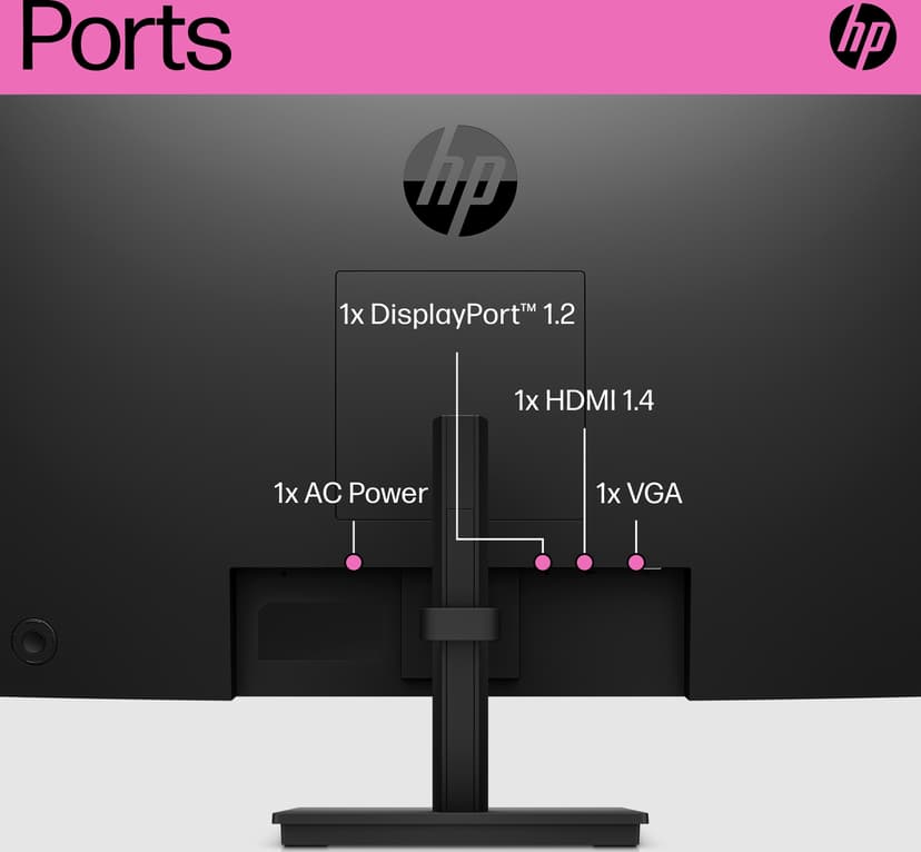HP P24H G5 - (Kuppvare klasse 2) 23.8" 1920 × 1080pixels IPS 16:9 75Hz