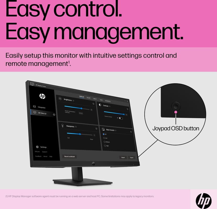 HP P24H G5 - (Kuppvare klasse 2) 23.8" 1920 × 1080pixels IPS 16:9 75Hz