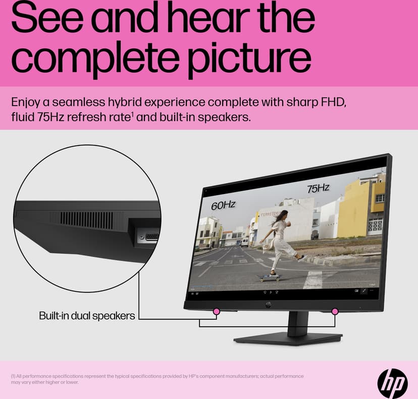 HP P24H G5 - (Kuppvare klasse 2) 23.8" 1920 × 1080pixels IPS 16:9 75Hz