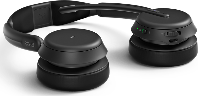 EPOS IMPACT 1061T incl Charging Stand Stereo USB-A, USB-C Microsoft Teams Svart