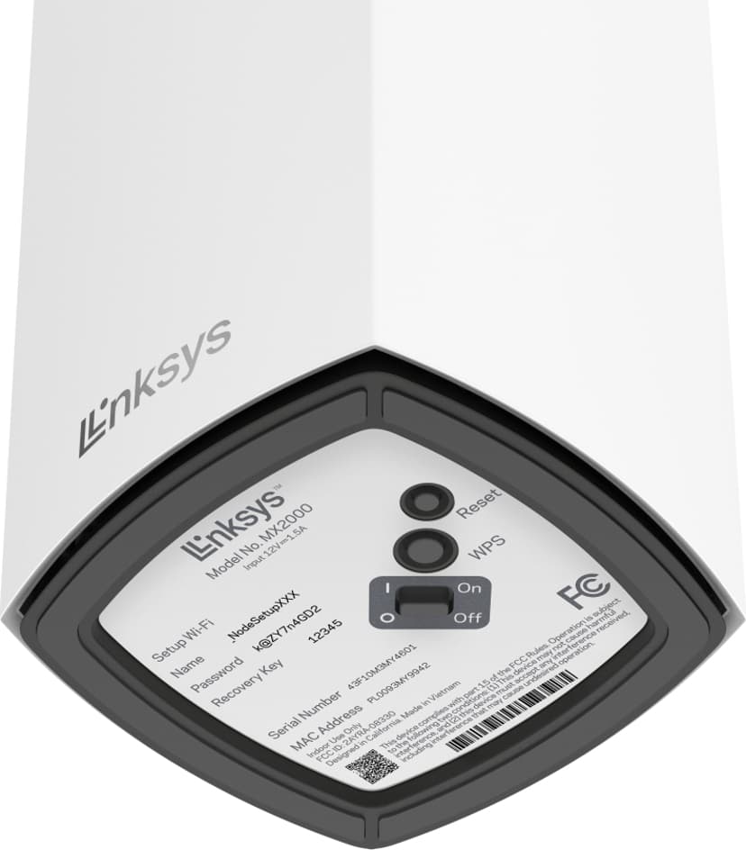 Linksys Atlas 6 Kaksitaajuus (2,4 GHz/5 GHz) Wi-Fi 6 (802.11ax) Valkoinen 3 Sisäinen