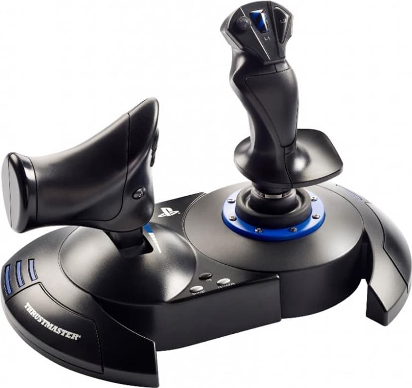Thrustmaster T.Flight Hotas 4 Svart, Blå USB Joystick Digital PC, PlayStation 4, PlayStation 5 Blå, Svart