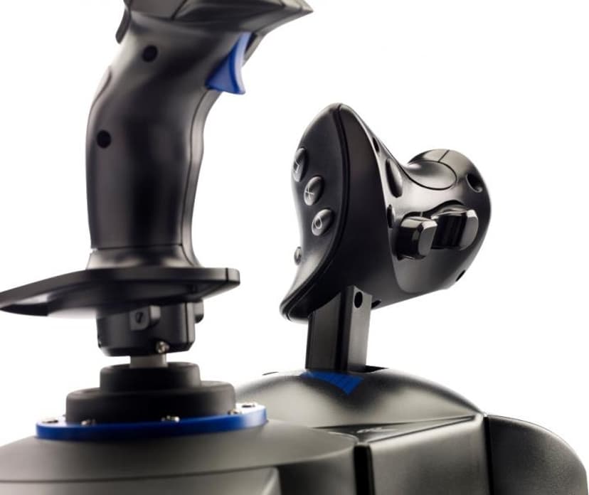 Thrustmaster T.Flight Hotas 4 Svart, Blå USB Joystick Digital PC, PlayStation 4, PlayStation 5 Blå, Svart