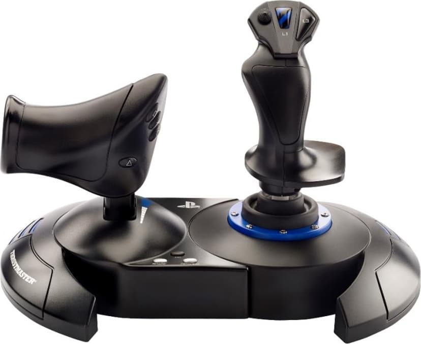 Thrustmaster T.Flight Hotas 4 Sort, Blå USB Joystick/Styrepinne Digitalt PC, PlayStation 4, PlayStation 5 Blå, Svart