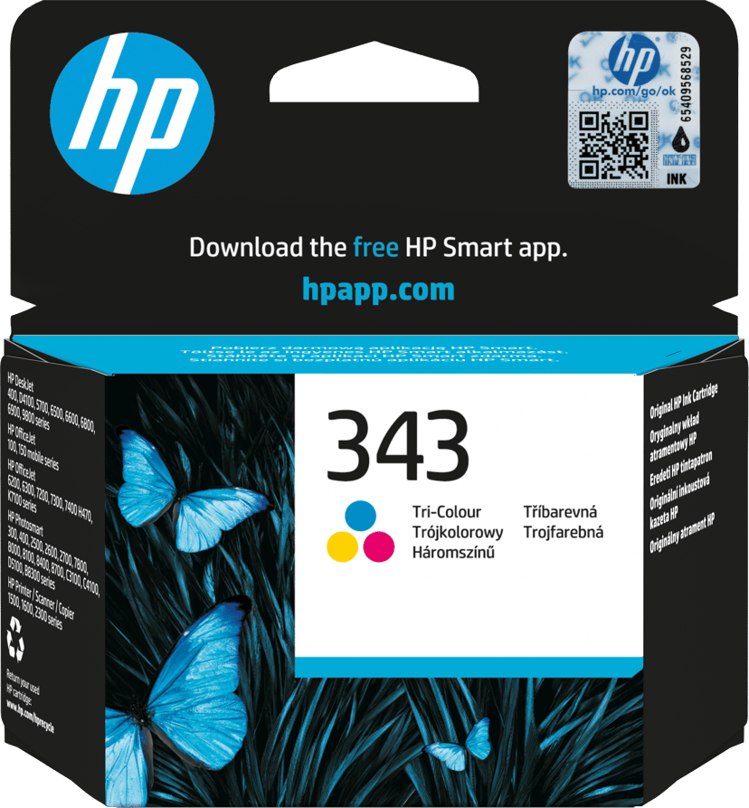 HP Bläck Färg No.343