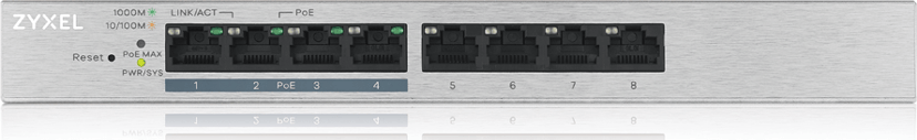 Zyxel GS1200-8HPv2 8-Port PoE 60W Switch