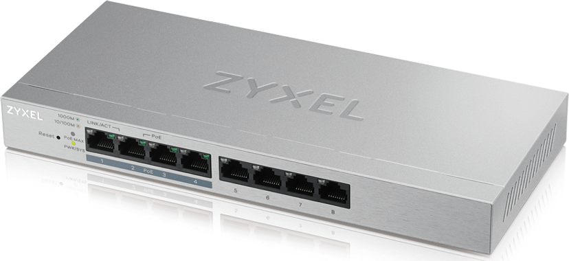 Zyxel GS1200-8HPv2 8-Port PoE 60W Switch