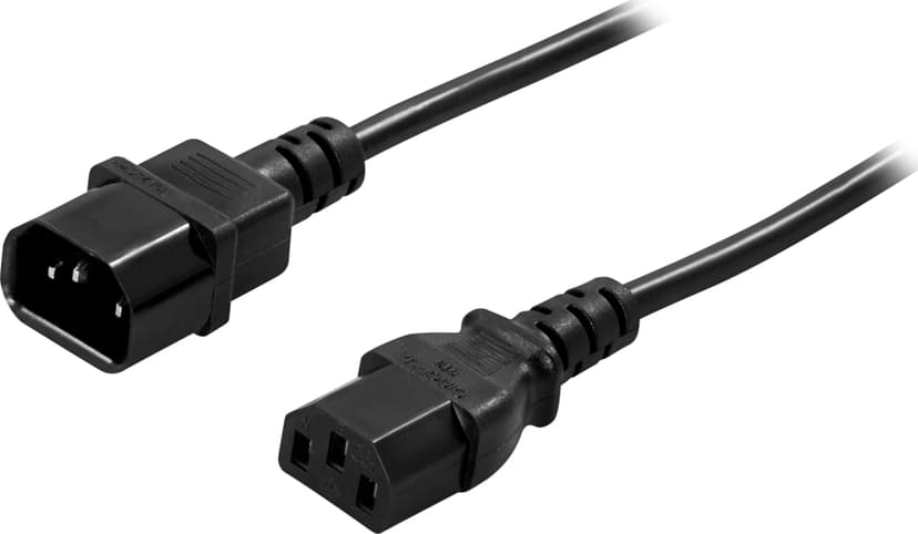 Deltaco DEL-113B 5m IEC C13 IEC C14 Svart