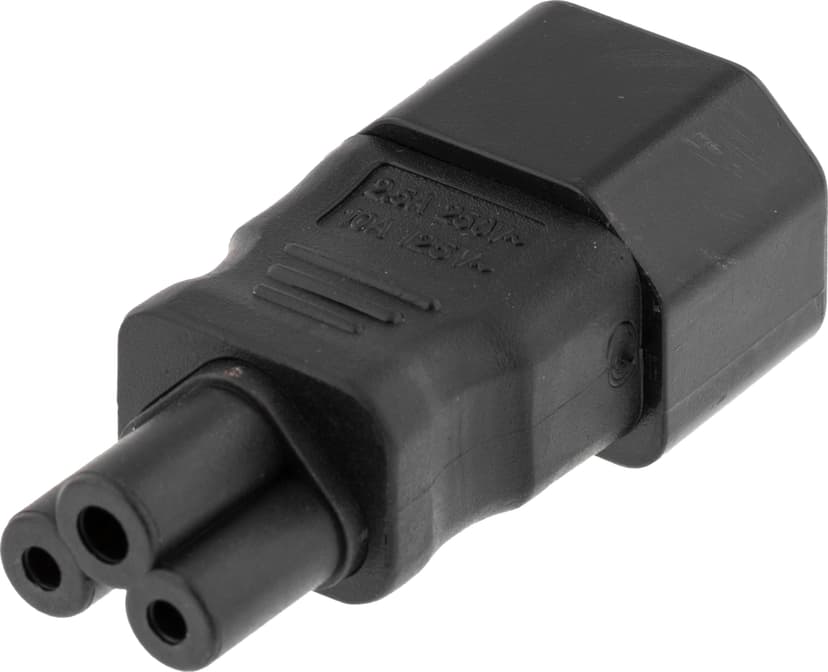 Deltaco Del-1011 C14 C5 Svart
