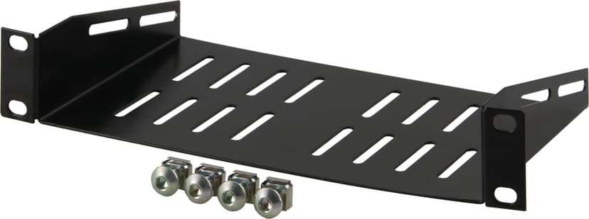 Deltaco 10" Shelf 1U Black