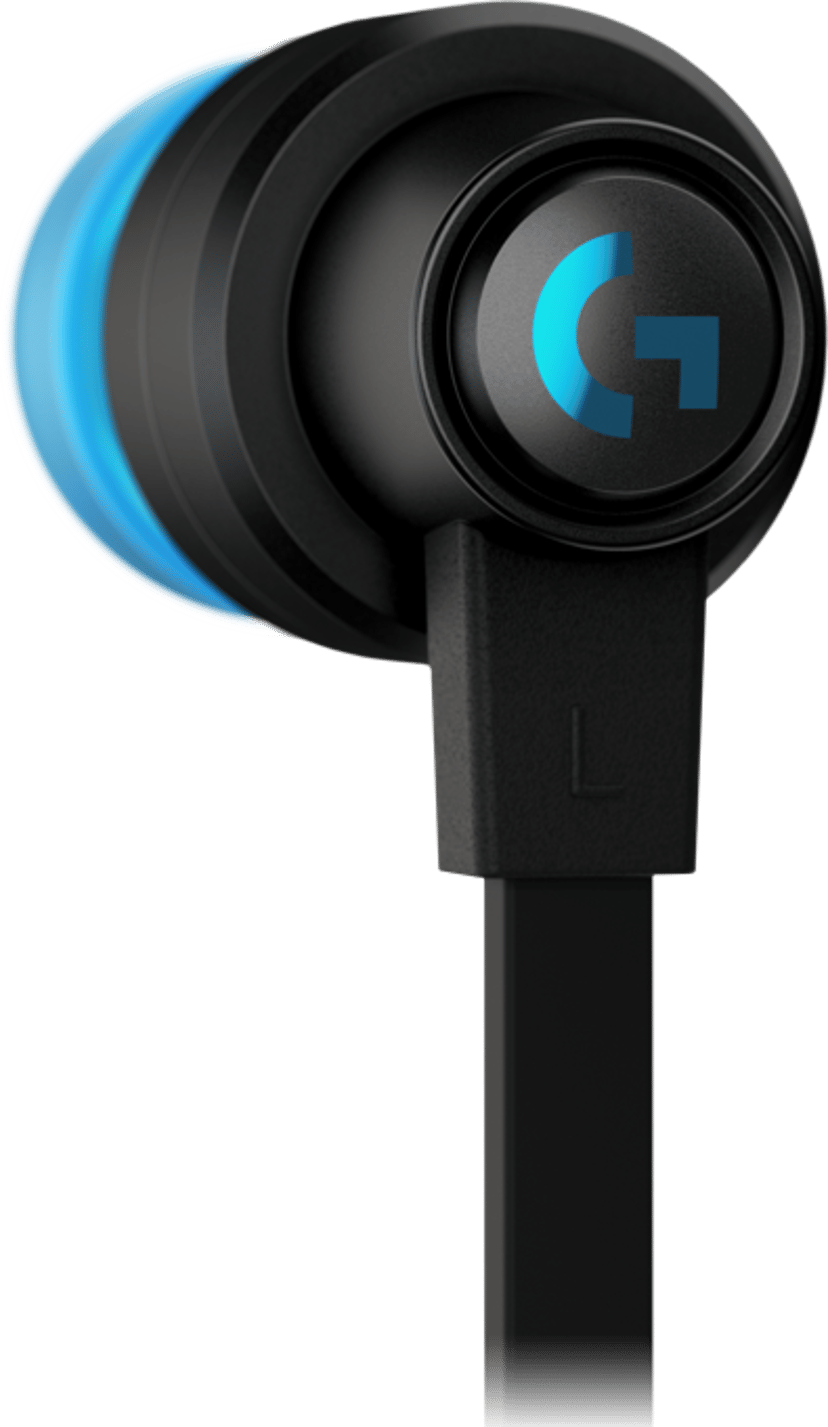 Logitech G 981-000924 hörlur och headset Kabel I öra Spela Svart Stereo Svart