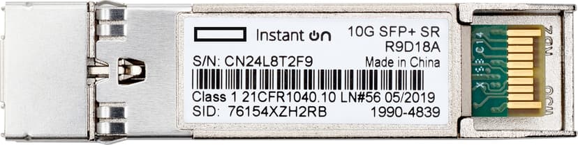 HPE Networking Instant On R9D18A 10G SR LC SFP+ SFP+