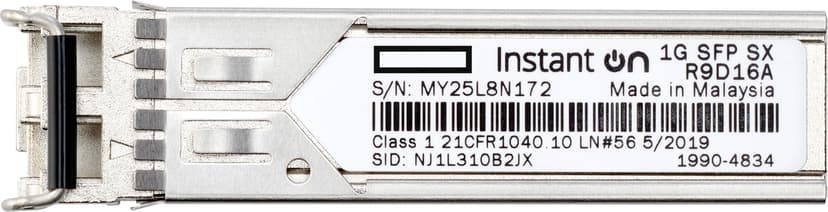 HPE Networking Instant On SFP LC SX 500M MMF XCVR SFP SFP