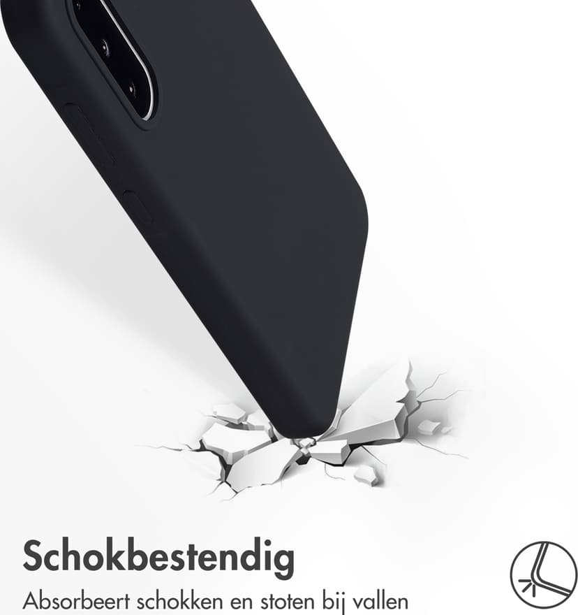 Accezz Liquid Silicone Backcover Samsung Galaxy A36 Zwart