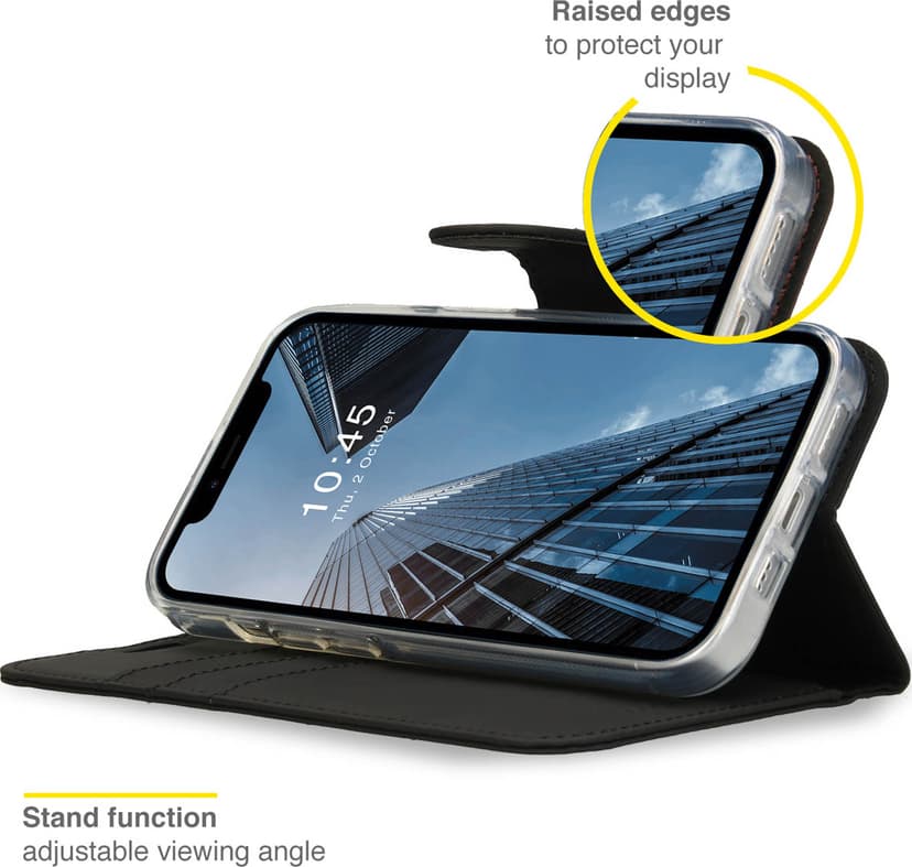 Accezz Wallet Softcase Bookcase iPhone 14 Zwart