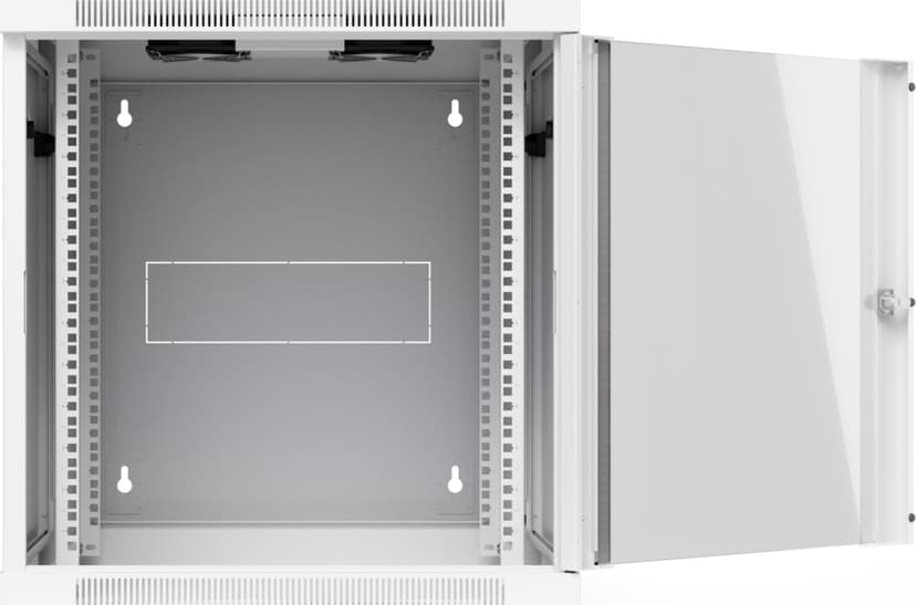 Ubiquiti 19" Rack Cabinet 12 U 70 cm Med Glasdør Og Svingbar Bagdør