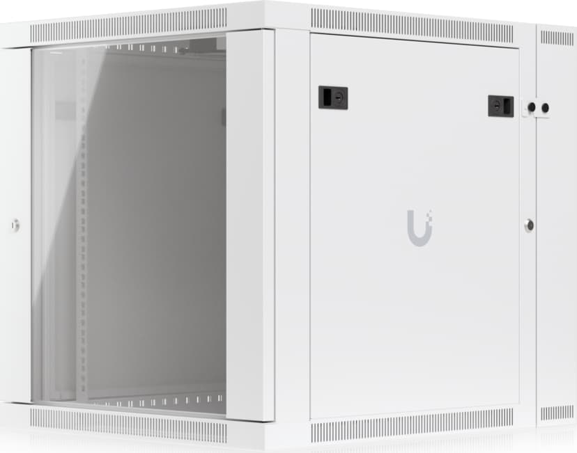 Ubiquiti 19" Rack Cabinet 12 U 70 cm Med Glasdør Og Svingbar Bagdør