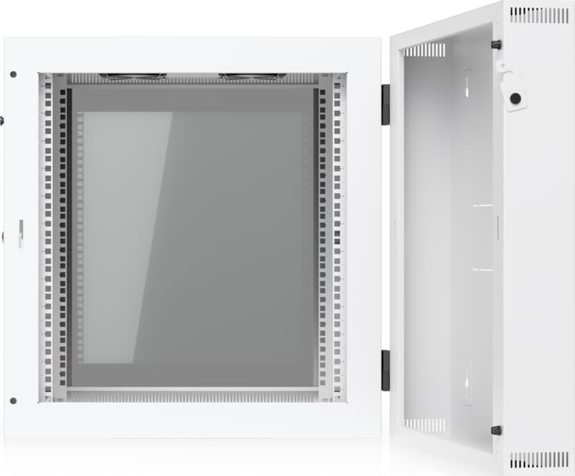 Ubiquiti 19" Rack Cabinet 12U 70cm med Glasdörr och svängbar bakdörr