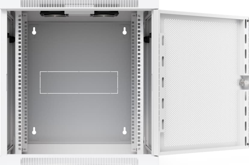 Ubiquiti 19" Rack Cabinet 12U 70cm med perforerad dörr och svängbar bakdörr