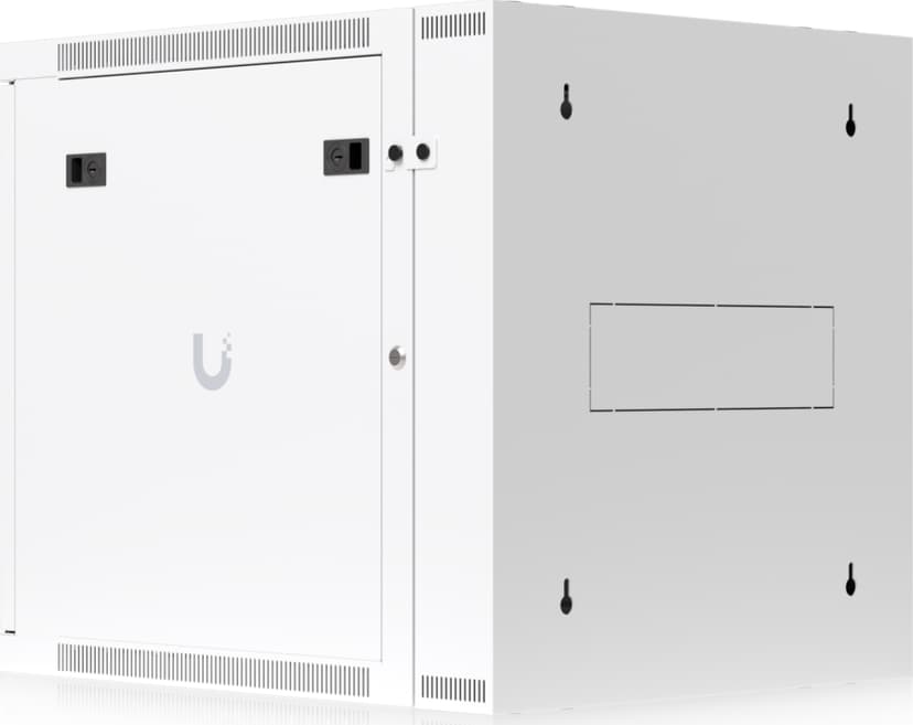 Ubiquiti 19" Rack Cabinet 12 U 70 cm Med Perforeret Frontdør Og Svingbar Bagdør